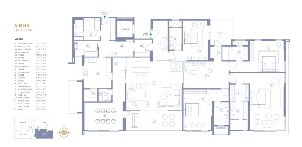 The Waterfall Floor plan